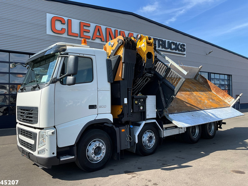 Kravas auto ar manipulatoru Volvo FH 500 8x4 Effer 65 Tonmeter laadkraan + Fly-Jib: foto 10