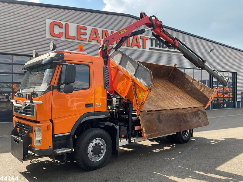 Volvo FM 340 4x4 Palfinger 10 Tonmeter laadkraan Manual Full steel - Kravas automašīna pašizgāzējs, Kravas auto ar manipulatoru: foto 1 Volvo FM 340 4x4 Palfinger 10 Tonmeter laadkraan Manual Full steel - Kravas automašīna pašizgāzējs, Kravas auto ar manipulatoru: foto 1