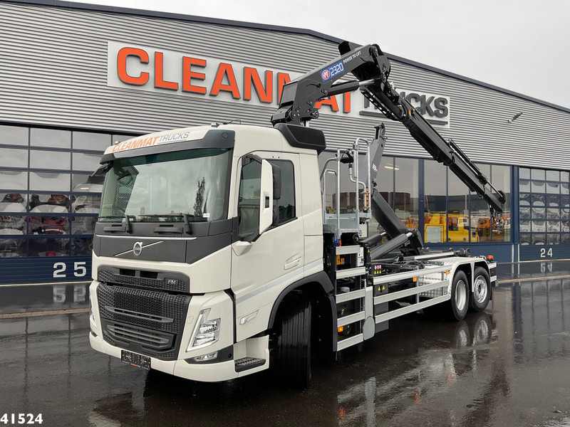 Pacēlājs ar āķi, Kravas auto ar manipulatoru Volvo FM 430 HMF 23 ton/meter laadkraan + Welvaarts Weighing system: foto 6