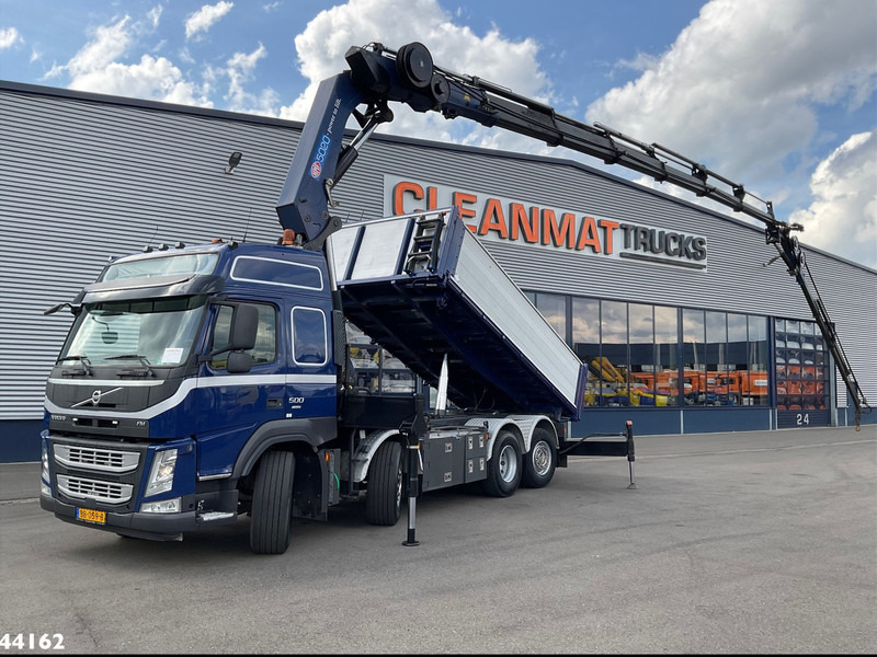 Volvo FM 500 Euro 6 HMF 50 Tonmeter laadkraan + Fly-Jib - Kravas automašīna pašizgāzējs, Kravas auto ar manipulatoru: foto 1 Volvo FM 500 Euro 6 HMF 50 Tonmeter laadkraan + Fly-Jib - Kravas automašīna pašizgāzējs, Kravas auto ar manipulatoru: foto 1