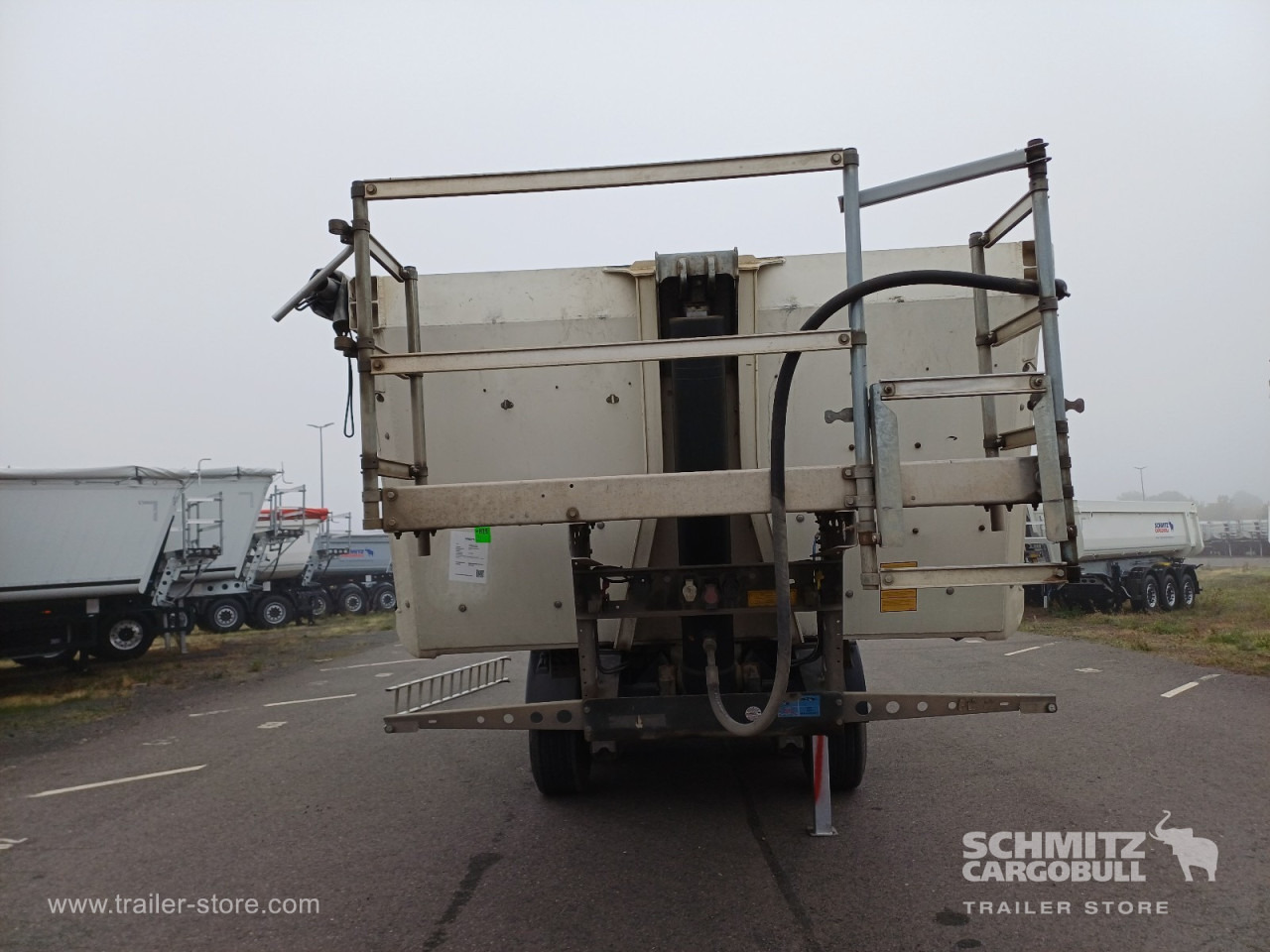 Puspiekabe pašizgāzējs SCHMITZ Auflieger Kipper Alukastenmulde 24m³: foto 9