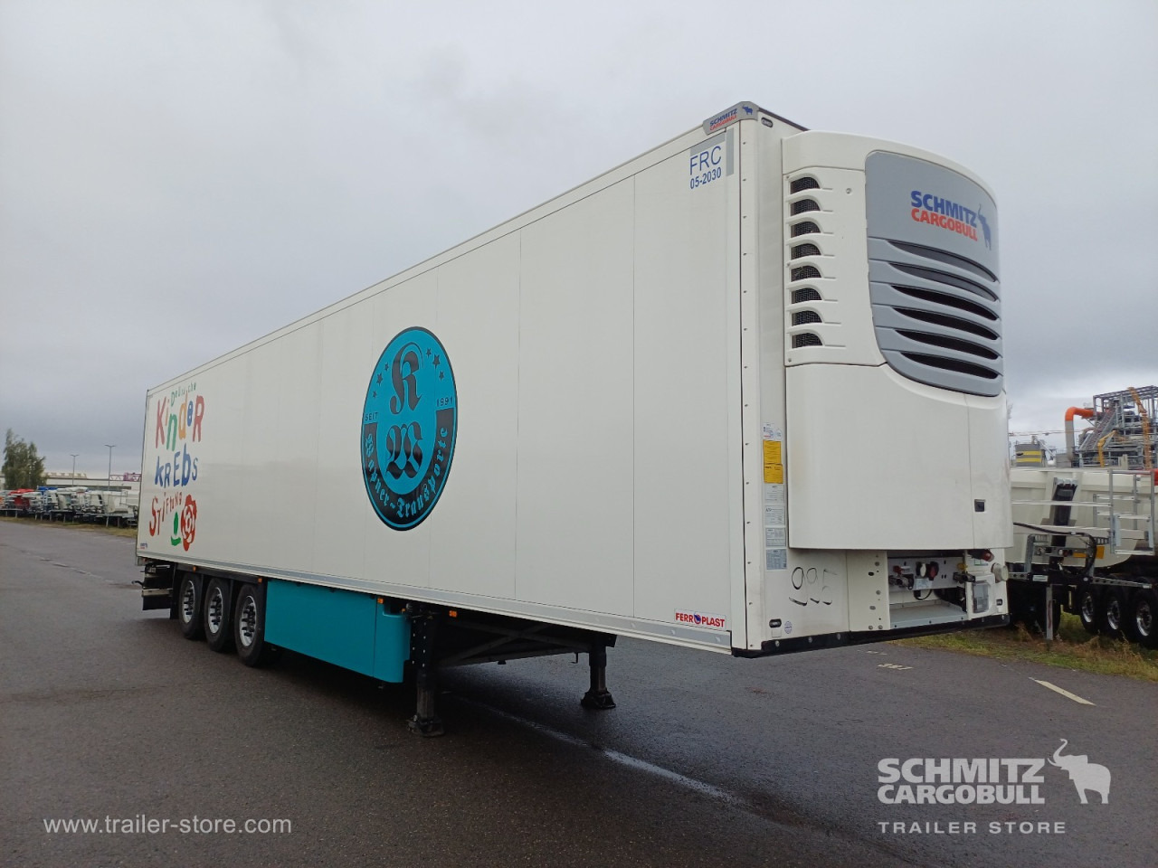 SCHMITZ Auflieger Tiefkühler Fleischhang - Puspiekabe izotermiskais: foto 1 SCHMITZ Auflieger Tiefkühler Fleischhang - Puspiekabe izotermiskais: foto 1