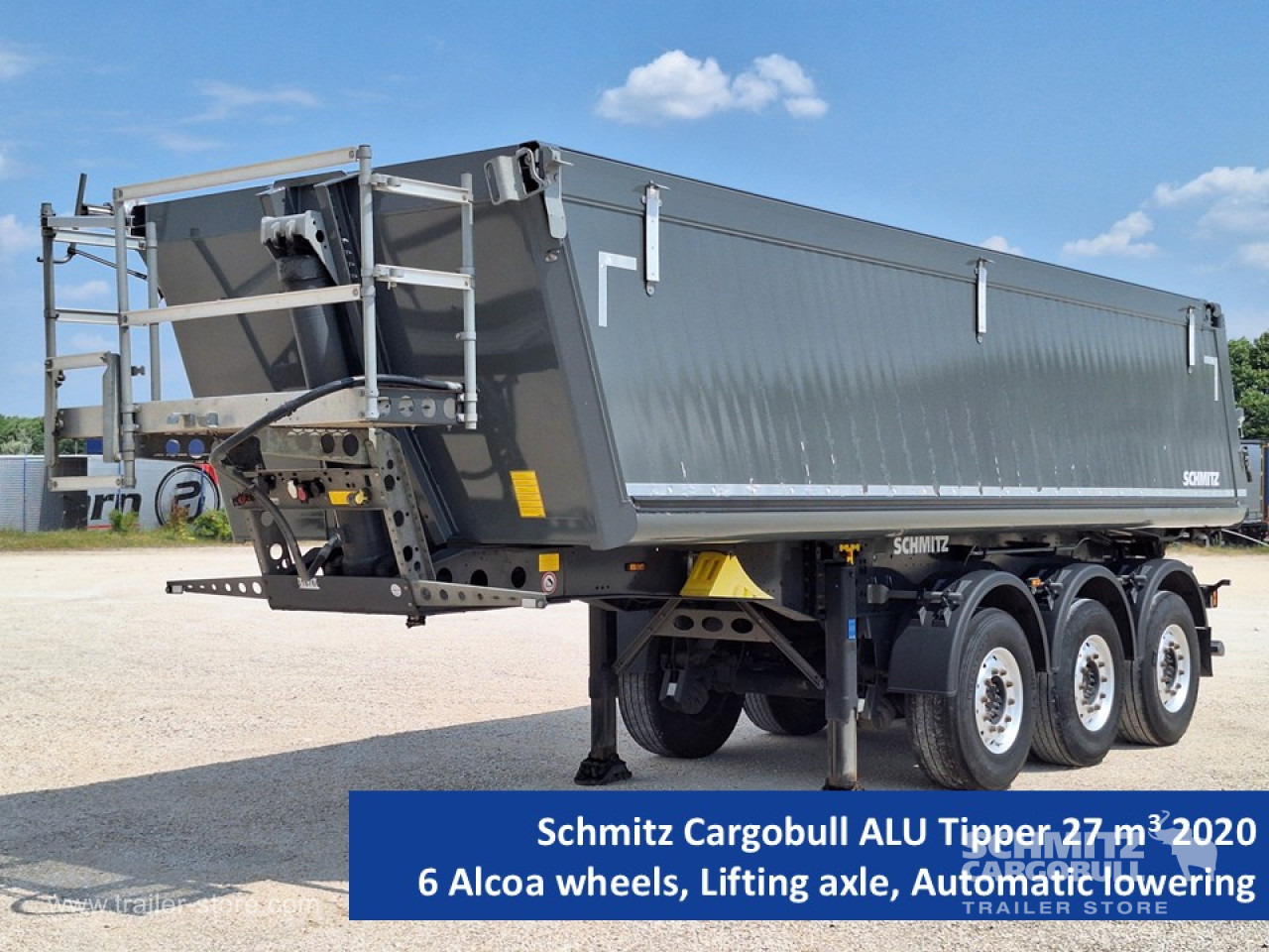 SCHMITZ Tipper Alu-square sided body 27m³ - Puspiekabe pašizgāzējs: foto 1 SCHMITZ Tipper Alu-square sided body 27m³ - Puspiekabe pašizgāzējs: foto 1