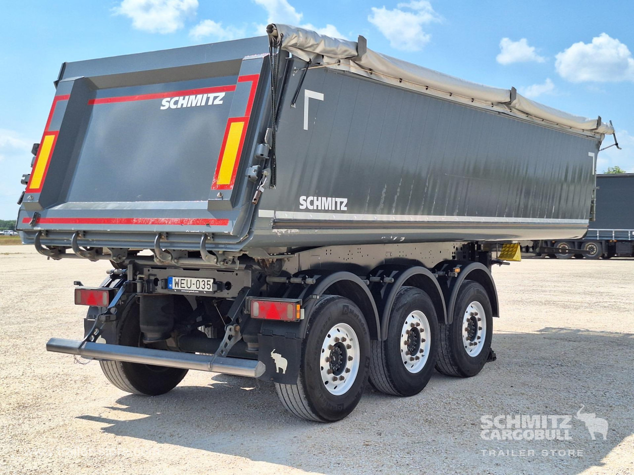 Puspiekabe pašizgāzējs SCHMITZ Tipper Alu-square sided body 27m³: foto 11