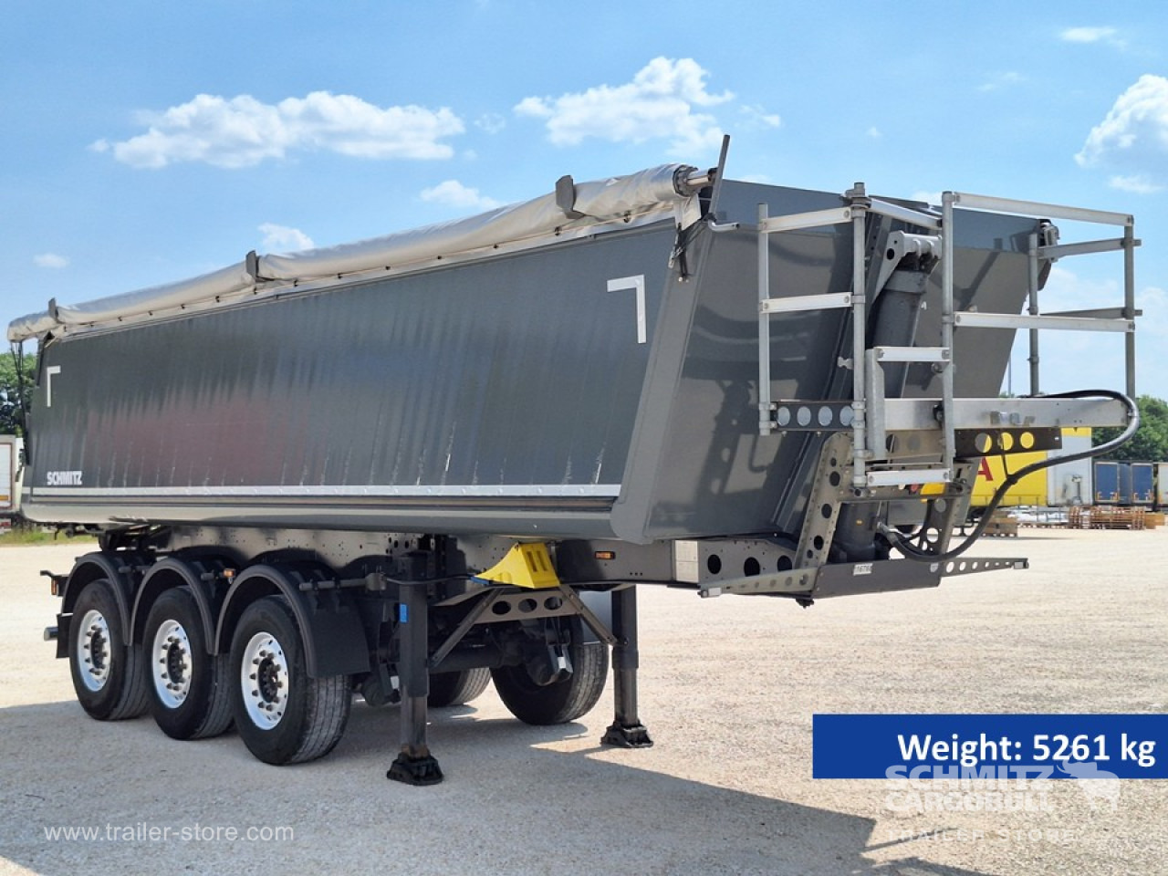 Puspiekabe pašizgāzējs SCHMITZ Tipper Alu-square sided body 27m³: foto 9