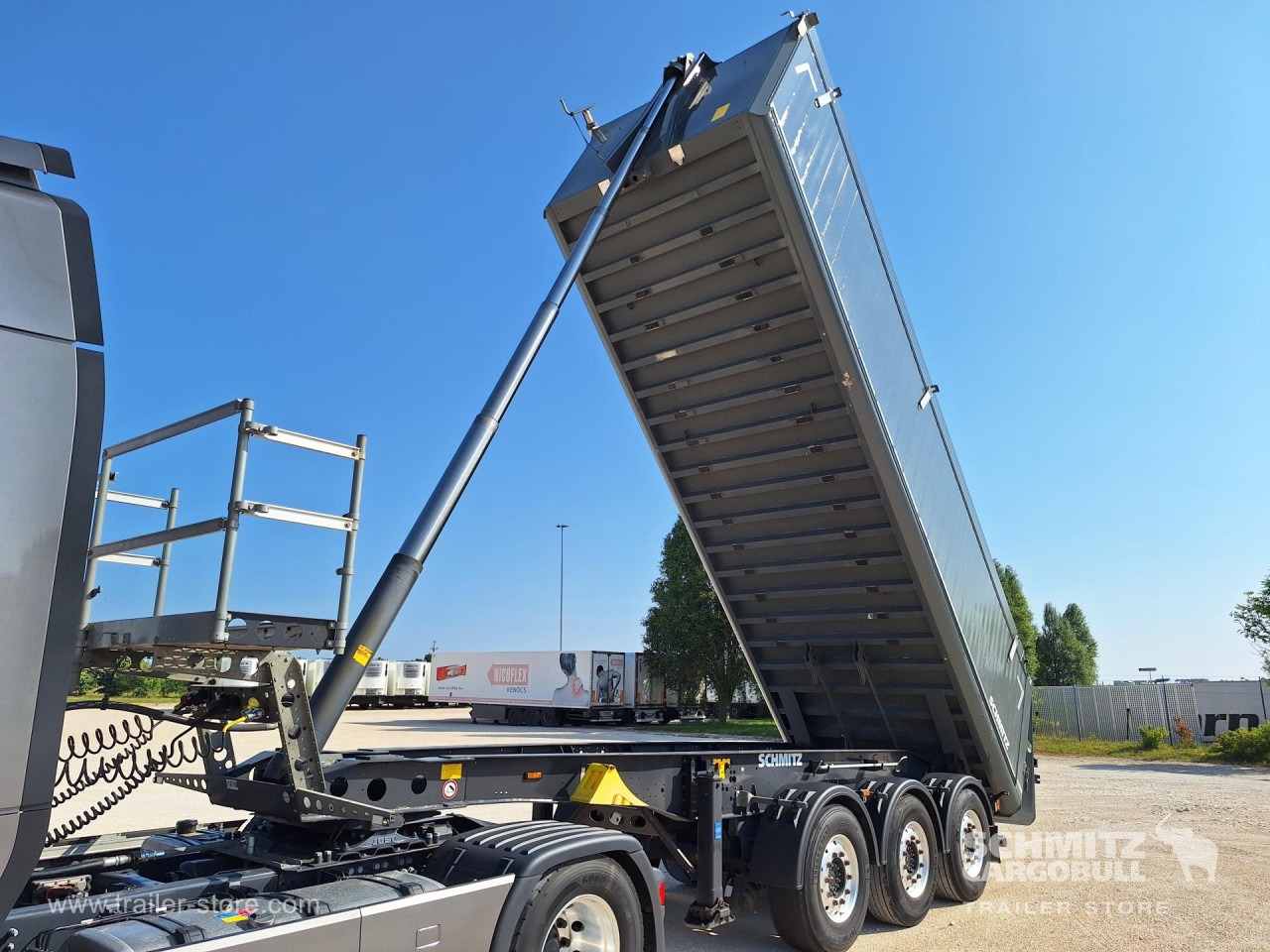 Puspiekabe pašizgāzējs SCHMITZ Tipper Alu-square sided body 27m³: foto 12