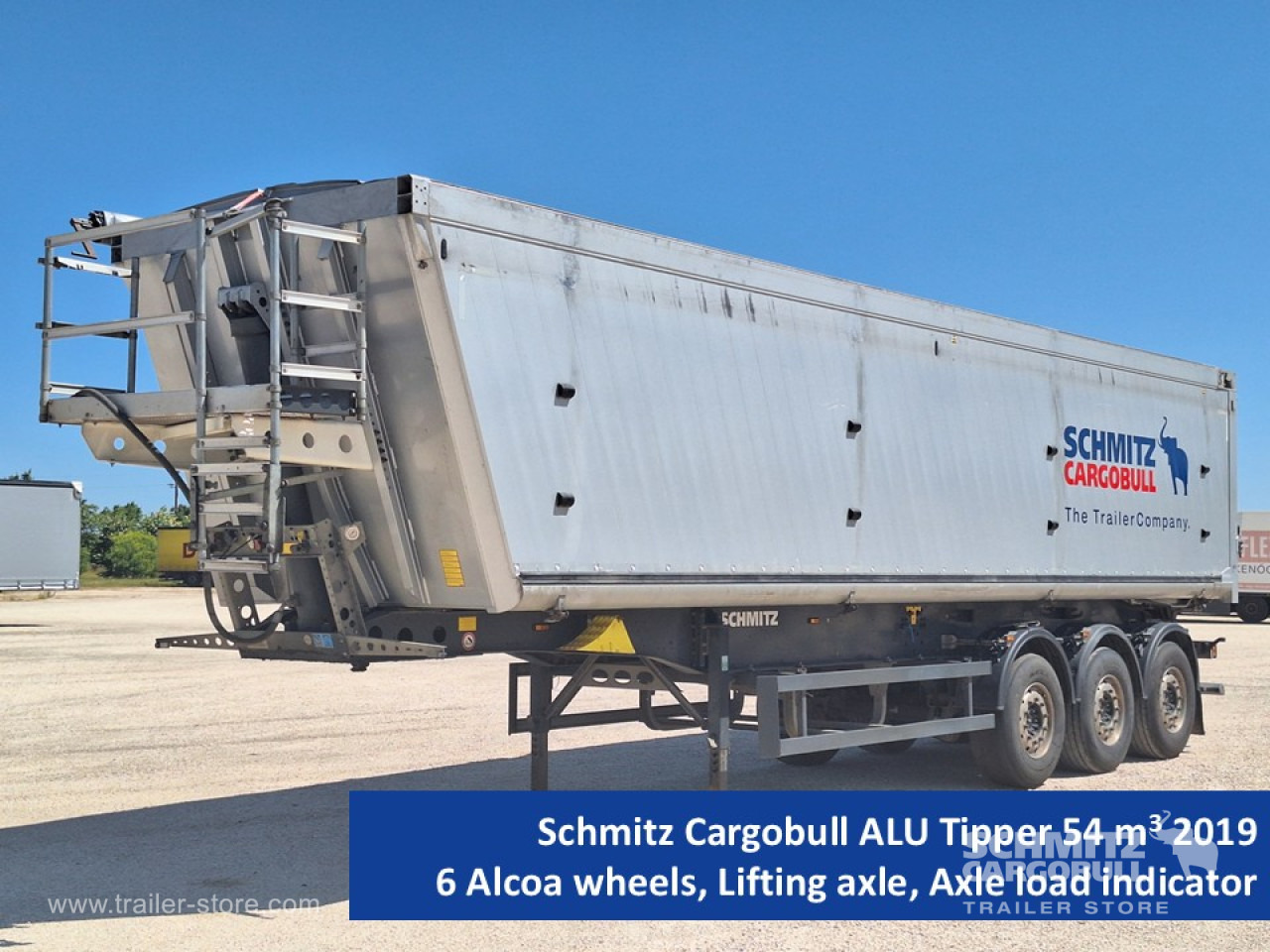 SCHMITZ Tipper Alu-square sided body 54m³ - Puspiekabe pašizgāzējs: foto 1 SCHMITZ Tipper Alu-square sided body 54m³ - Puspiekabe pašizgāzējs: foto 1