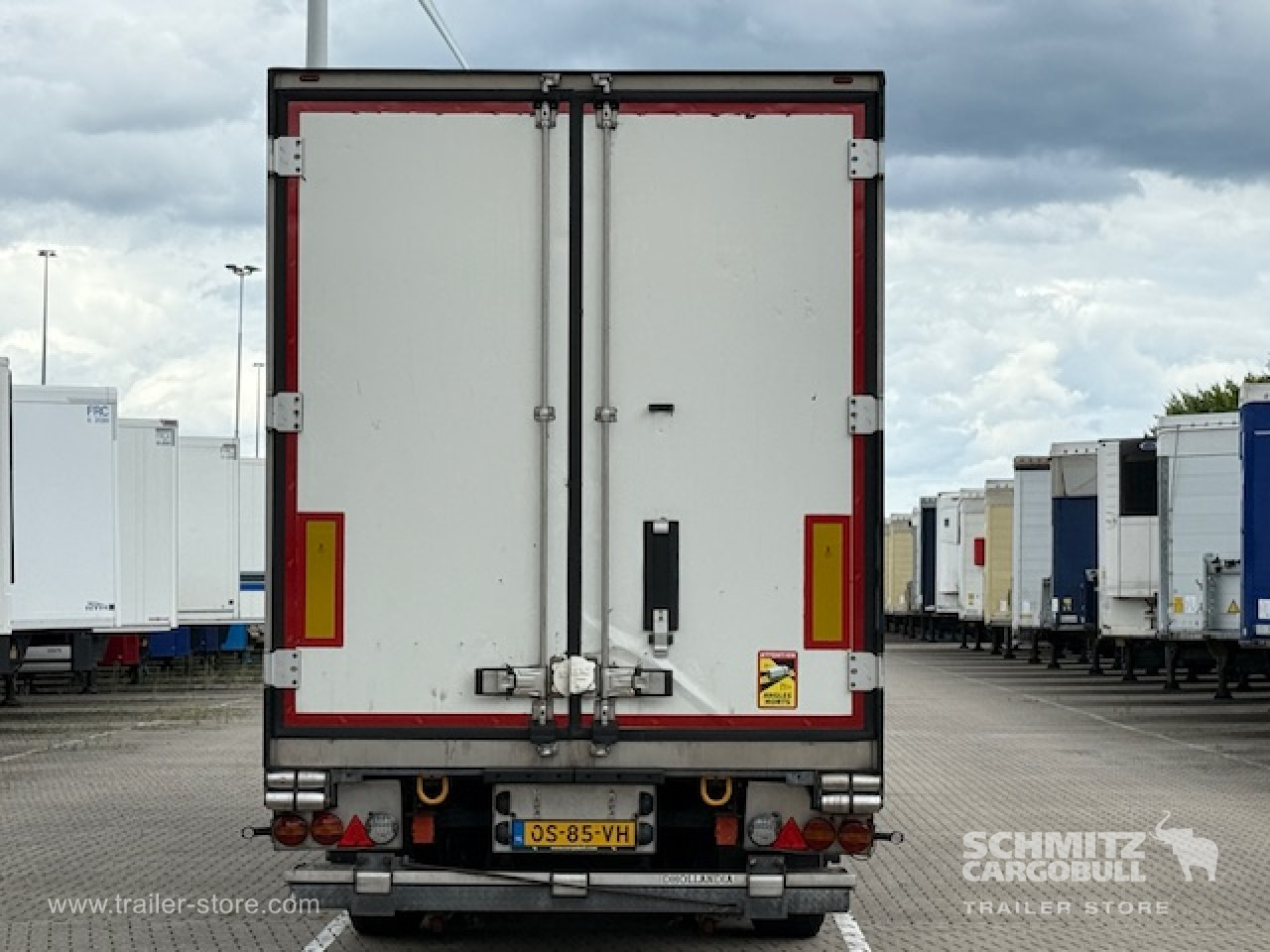 Puspiekabe izotermiskais SCHMITZ Oplegger Vries Multitemp Taillift: foto 12