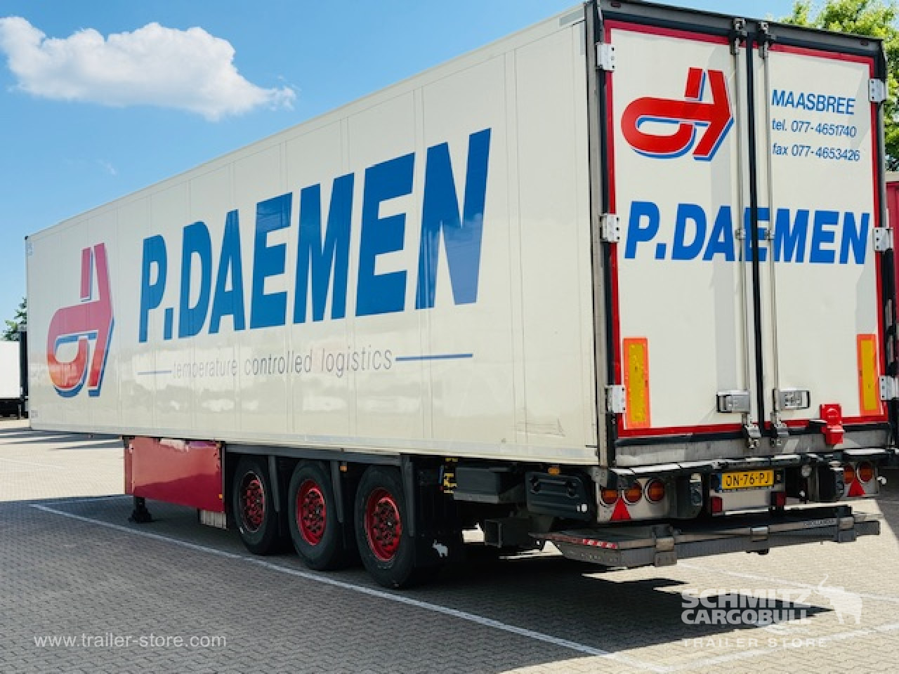 Puspiekabe izotermiskais SCHMITZ Oplegger Vries Multitemp Taillift: foto 10
