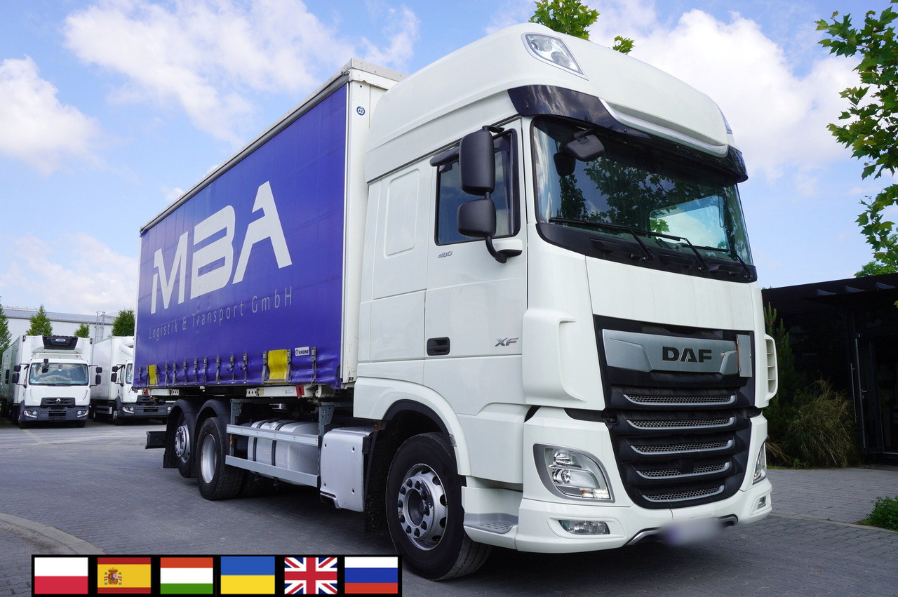 Kravas automašīna ar tentu DAF XF 480 SSC / Curtainsider 19 EPAL / 2021: foto 1