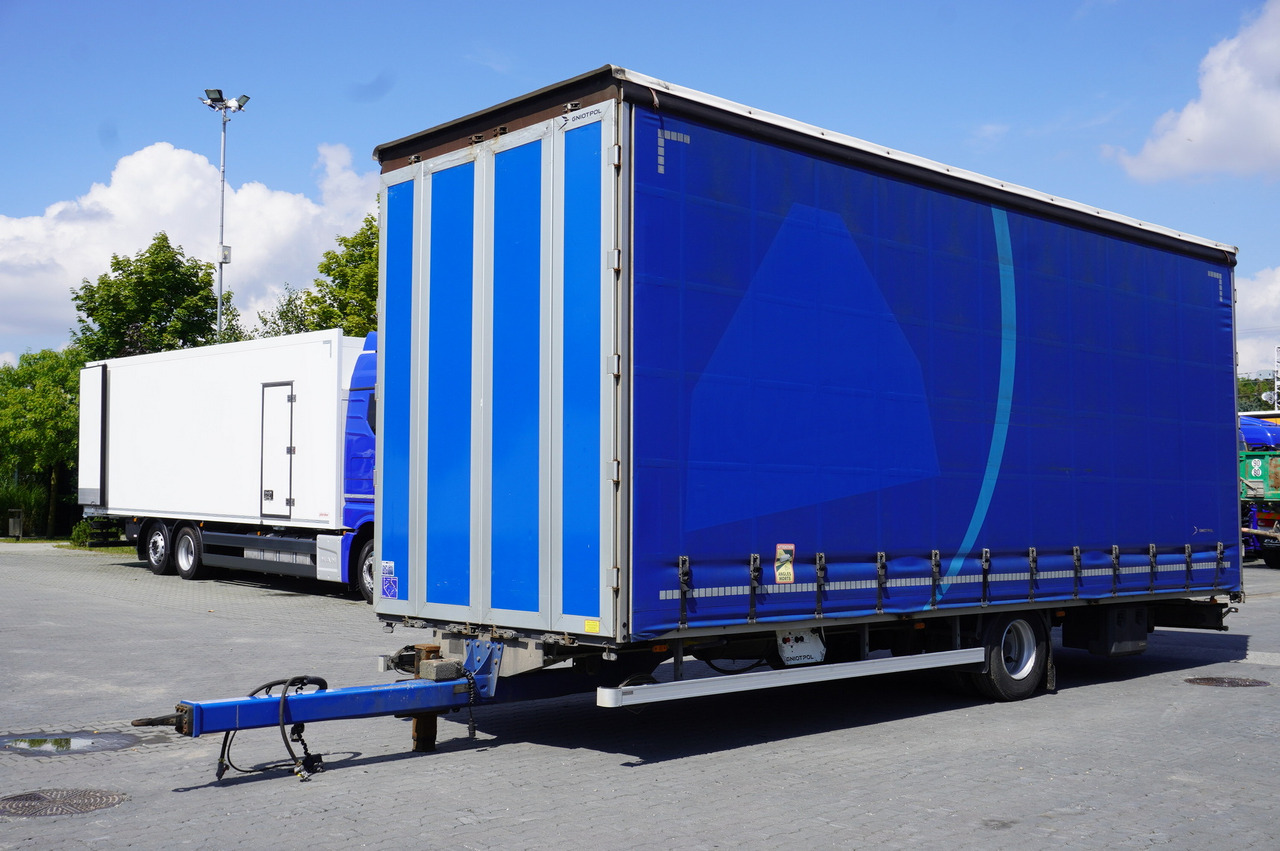 Gniotpol Tandem trailer / 10t / 2018 / 19 pallets - Piekabe ar tentu: foto 1 Gniotpol Tandem trailer / 10t / 2018 / 19 pallets - Piekabe ar tentu: foto 1