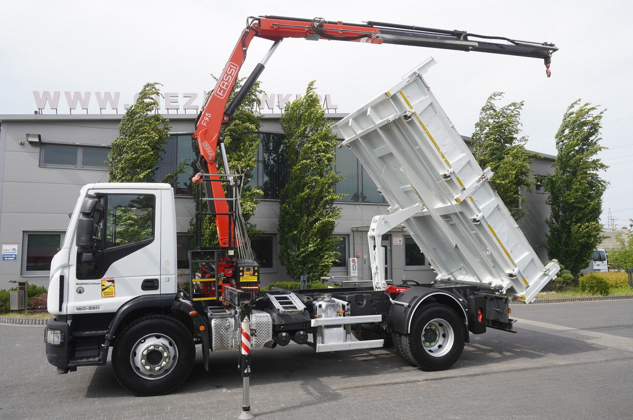 IVECO Eurocargo 160-250 / Fassi F95 crane / 120 tho. km / 3-sided tipper - Kravas auto ar manipulatoru: foto 4 IVECO Eurocargo 160-250 / Fassi F95 crane / 120 tho. km / 3-sided tipper - Kravas auto ar manipulatoru: foto 4