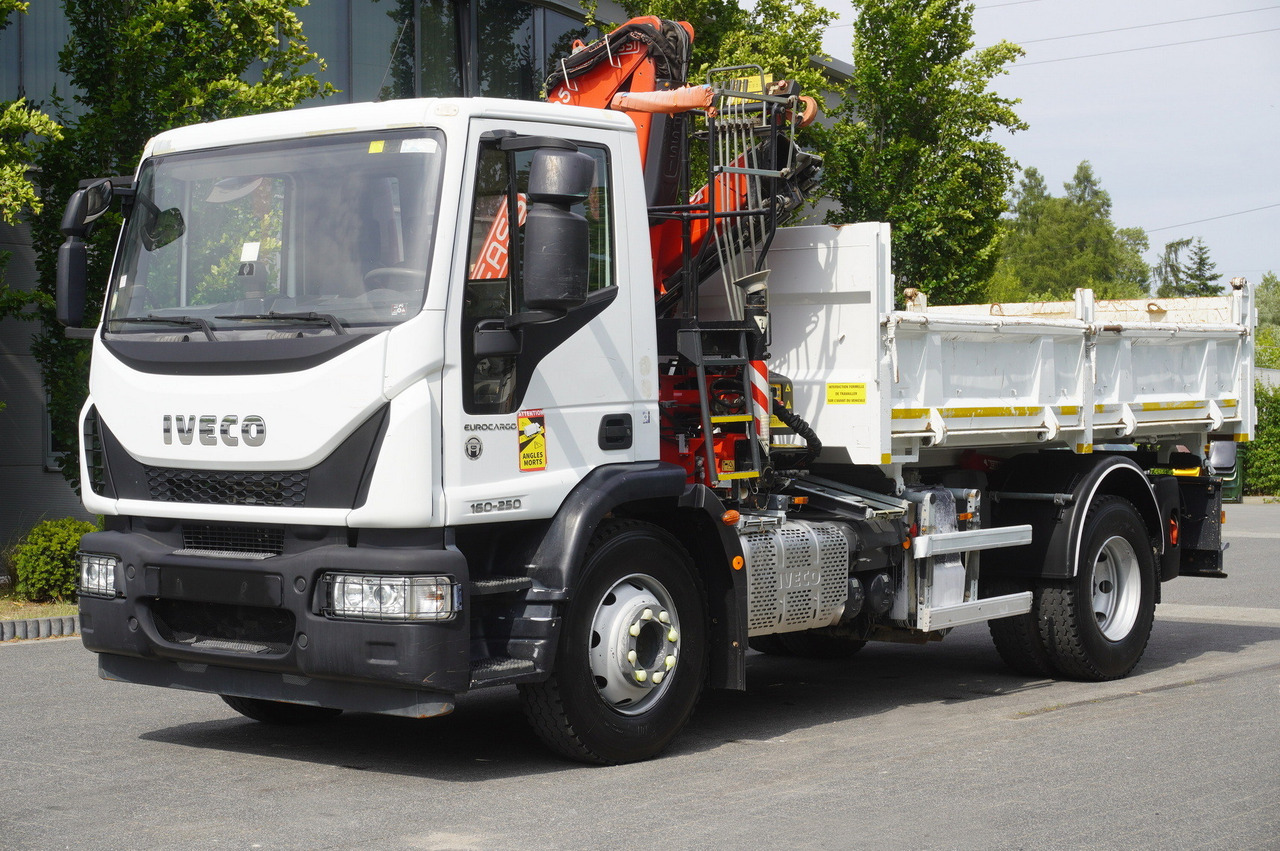 IVECO Eurocargo 160-250 / Fassi F95 crane / 120 tho. km / 3-sided tipper - Kravas automašīna pašizgāzējs, Kravas auto ar manipulatoru: foto 3 IVECO Eurocargo 160-250 / Fassi F95 crane / 120 tho. km / 3-sided tipper - Kravas automašīna pašizgāzējs, Kravas auto ar manipulatoru: foto 3