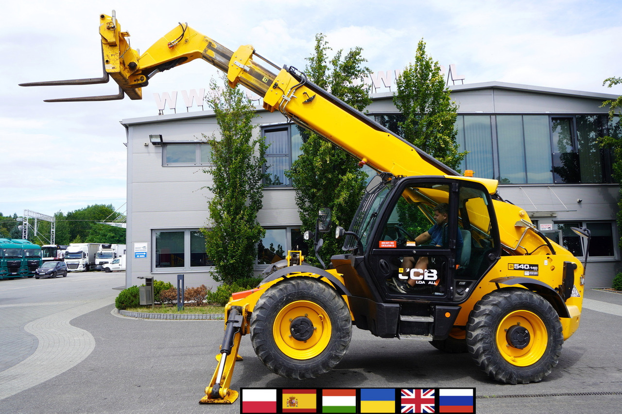 JCB 540-140 telescopic loader / 14 m range / 1800 MTH - Teleskopiskais riteņu iekrāvējs: foto 1 JCB 540-140 telescopic loader / 14 m range / 1800 MTH - Teleskopiskais riteņu iekrāvējs: foto 1