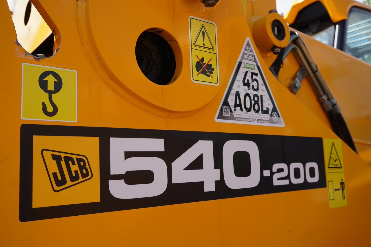 JCB 540-200 Telescopic Loader / 20 m reach / joystick / 2 units - Teleskopiskais riteņu iekrāvējs: foto 5 JCB 540-200 Telescopic Loader / 20 m reach / joystick / 2 units - Teleskopiskais riteņu iekrāvējs: foto 5