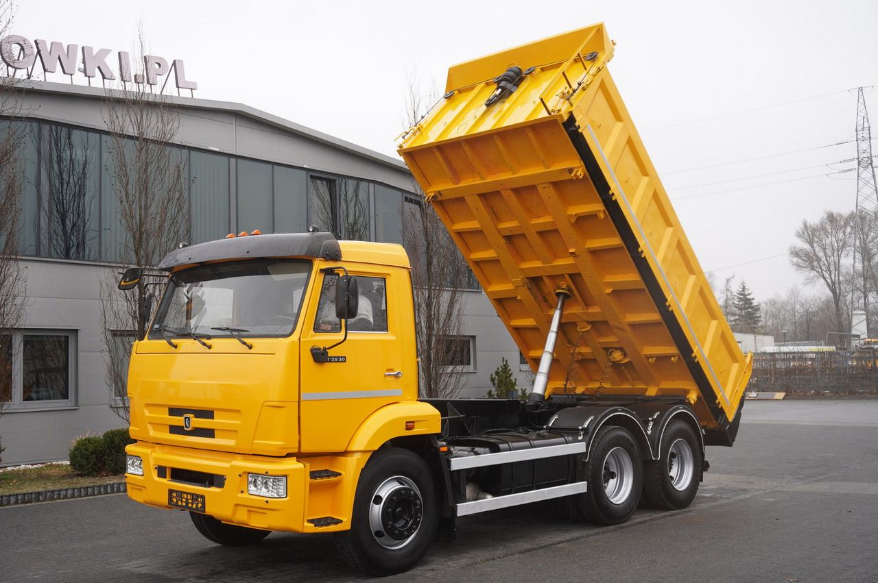 KAMAZ T2530 E5 6×4 / 3-sided tipper - Kravas automašīna pašizgāzējs, Kravas auto ar manipulatoru: foto 1 KAMAZ T2530 E5 6×4 / 3-sided tipper - Kravas automašīna pašizgāzējs, Kravas auto ar manipulatoru: foto 1