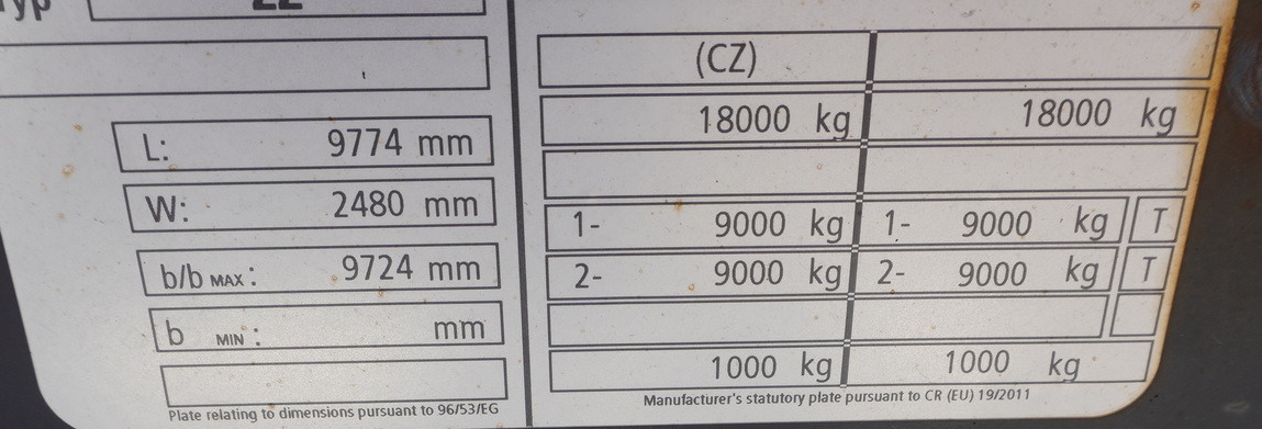 Piekabe šasija KRONE BDF / 18 t: foto 17