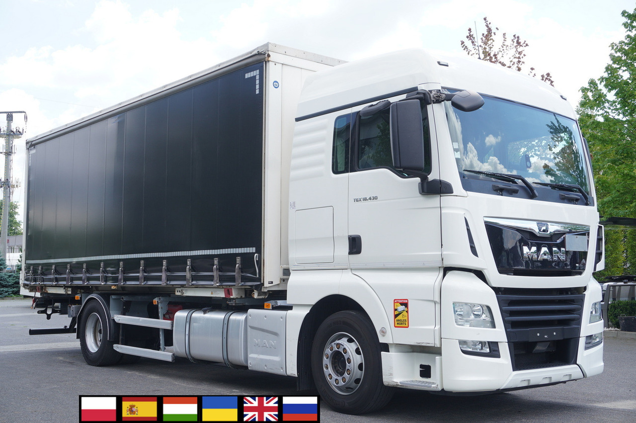 MAN MAN TGX 18.430 / Curtainsider 18 EPAL / sleeping cab / 2021 - Konteineru vedējs/ Kravas automašīna ar noņemamā virsbūve: foto 1 MAN MAN TGX 18.430 / Curtainsider 18 EPAL / sleeping cab / 2021 - Konteineru vedējs/ Kravas automašīna ar noņemamā virsbūve: foto 1