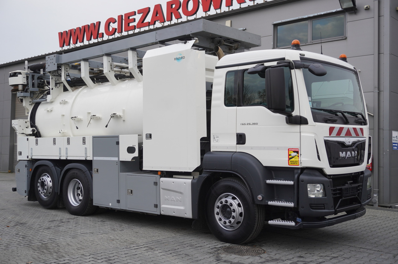 MAN TGS 26.360 E6 / RIVARD sewage cleaner 18 m3 / 180 tho. km / steering axle / 2 units - Asenizācijas mašīna: foto 2 MAN TGS 26.360 E6 / RIVARD sewage cleaner 18 m3 / 180 tho. km / steering axle / 2 units - Asenizācijas mašīna: foto 2