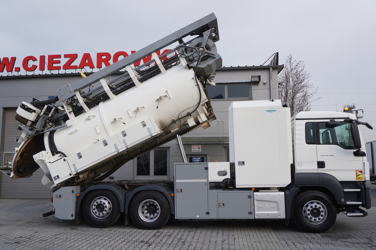 MAN TGS 26.360 E6 / RIVARD sewage cleaner 18 m3 / 180 tho. km / steering axle / 2 units - Asenizācijas mašīna: foto 4 MAN TGS 26.360 E6 / RIVARD sewage cleaner 18 m3 / 180 tho. km / steering axle / 2 units - Asenizācijas mašīna: foto 4