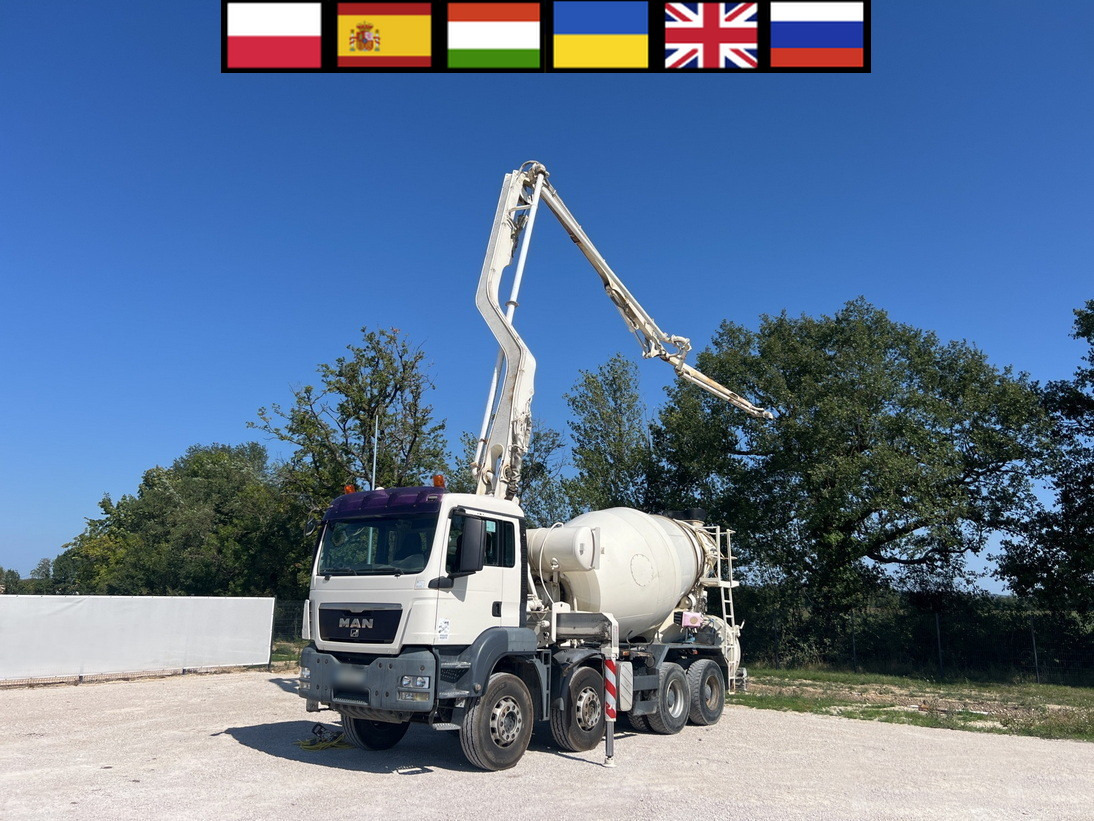 MAN TGS 32.400 8x4 Concrete Mixer Pump truck / 426 MTH !!! / 18 meters - Betonvedējs: foto 1 MAN TGS 32.400 8x4 Concrete Mixer Pump truck / 426 MTH !!! / 18 meters - Betonvedējs: foto 1