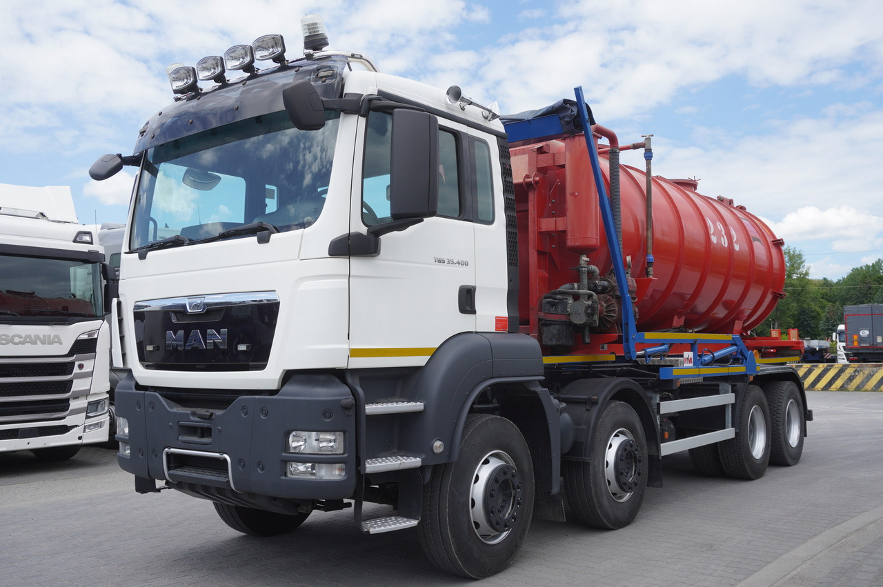 MAN TGS 35.400 8 × 4 E5 / HYVA HOOK LIFT 32.56 SE / Septic barrel 13000 L - Šķidrmēslu muca: foto 2 MAN TGS 35.400 8 × 4 E5 / HYVA HOOK LIFT 32.56 SE / Septic barrel 13000 L - Šķidrmēslu muca: foto 2