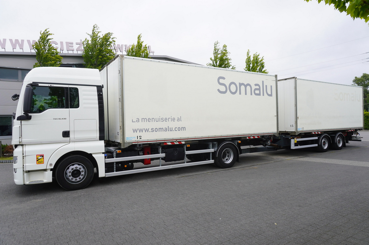 MAN TGX 18.430 / 18 EPAL box / Fruehauf 18 EPAL box trailer / 2021 - Kravas automašīna ar slēgto virsbūvi: foto 2 MAN TGX 18.430 / 18 EPAL box / Fruehauf 18 EPAL box trailer / 2021 - Kravas automašīna ar slēgto virsbūvi: foto 2