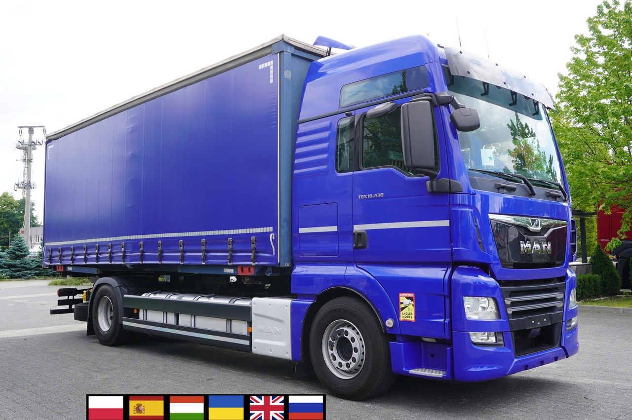 MAN TGX 18.430 / Curtainsider 18 EPAL / Sleeper cab / 2021 / 4 units - Konteineru vedējs/ Kravas automašīna ar noņemamā virsbūve: foto 1 MAN TGX 18.430 / Curtainsider 18 EPAL / Sleeper cab / 2021 / 4 units - Konteineru vedējs/ Kravas automašīna ar noņemamā virsbūve: foto 1
