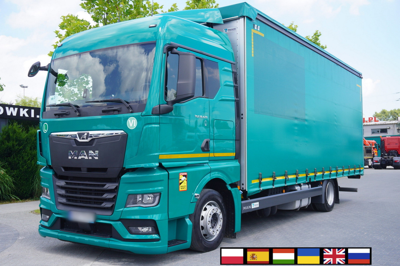 MAN TGX 18.470 / 2022 / Curtainsider 19 EPAL / Retarder / 15 units - Kravas automašīna ar tentu: foto 1 MAN TGX 18.470 / 2022 / Curtainsider 19 EPAL / Retarder / 15 units - Kravas automašīna ar tentu: foto 1