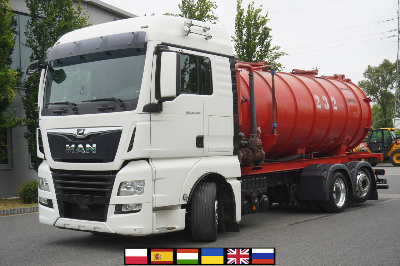 MAN TGX 26.500 / NEW Stal Septic barrel 13000 l / steering 3rd axle - Autocisterna: foto 1 MAN TGX 26.500 / NEW Stal Septic barrel 13000 l / steering 3rd axle - Autocisterna: foto 1
