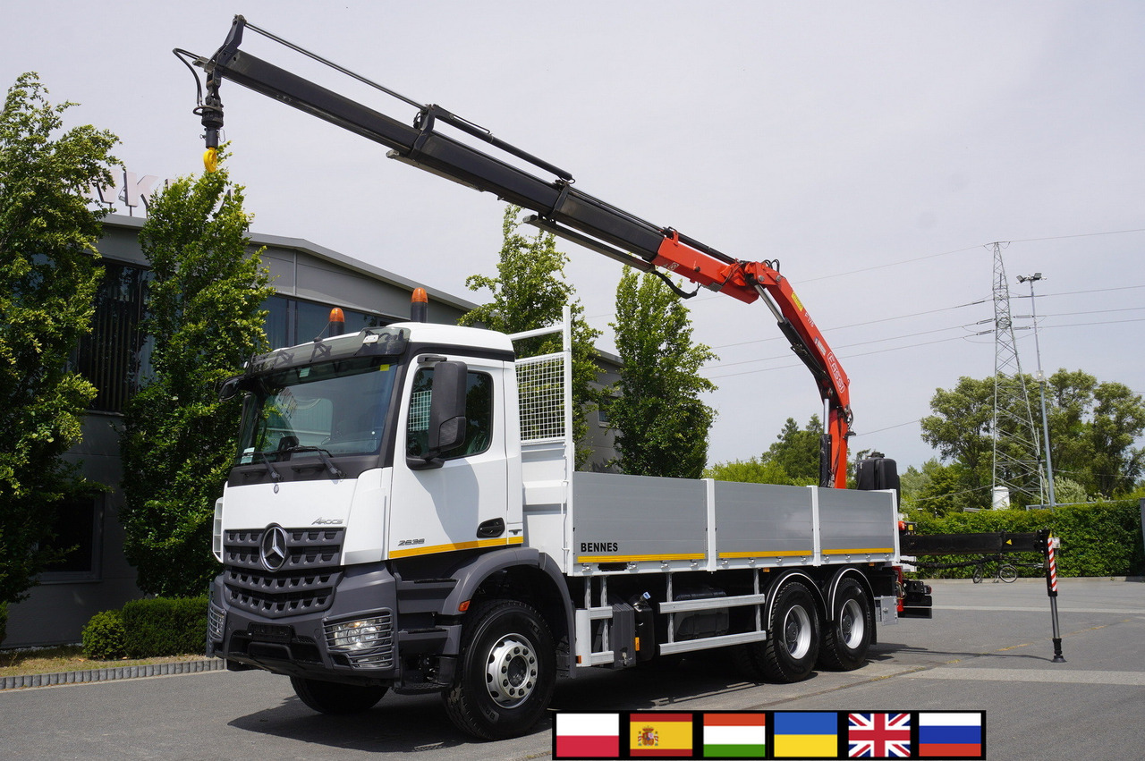 MERCEDES-BENZ AROCS 2636 Flatbed / HDS FASSI F175 7.7 T / 150,000 km - Autoceltnis: foto 1 MERCEDES-BENZ AROCS 2636 Flatbed / HDS FASSI F175 7.7 T / 150,000 km - Autoceltnis: foto 1