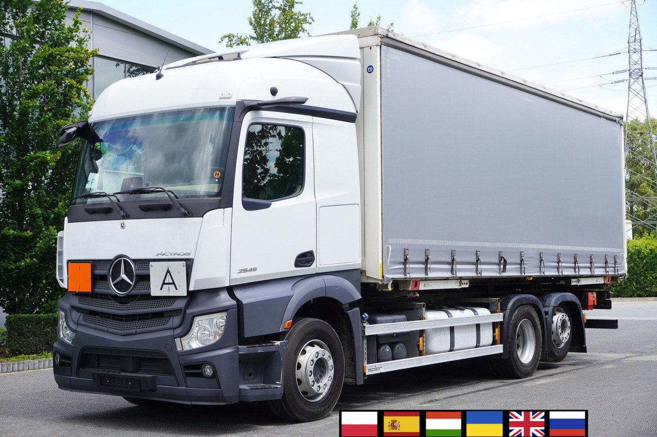 MERCEDES-BENZ Actros 2545 6×2 MP5 / ADR AT / Curtainsider 18 EPAL - Kravas automašīna ar tentu: foto 1 MERCEDES-BENZ Actros 2545 6×2 MP5 / ADR AT / Curtainsider 18 EPAL - Kravas automašīna ar tentu: foto 1