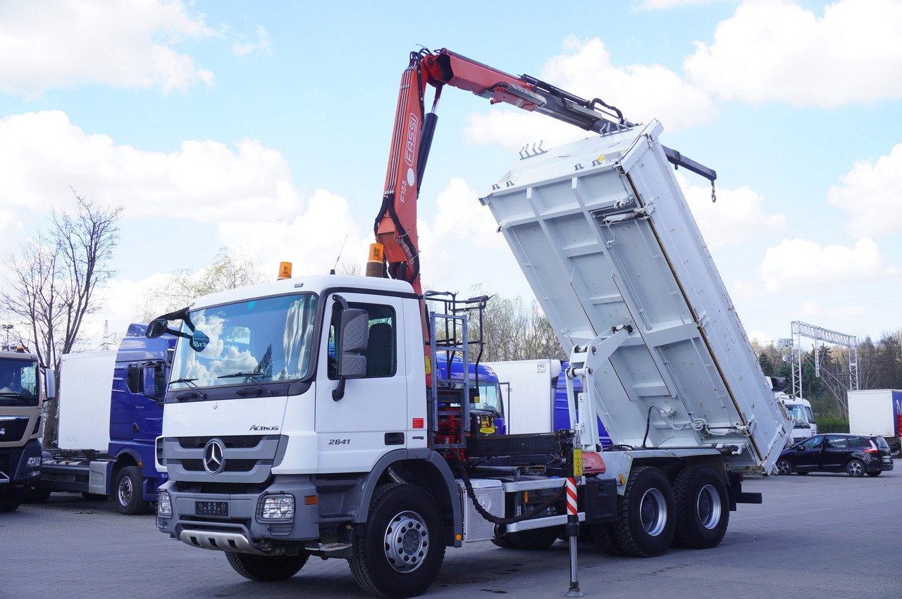 MERCEDES-BENZ Actros 2641 6×4 E5 / Crane / Dumper / 110000 km! - Bortu kravas automašīna/ Platforma, Kravas auto ar manipulatoru: foto 2 MERCEDES-BENZ Actros 2641 6×4 E5 / Crane / Dumper / 110000 km! - Bortu kravas automašīna/ Platforma, Kravas auto ar manipulatoru: foto 2