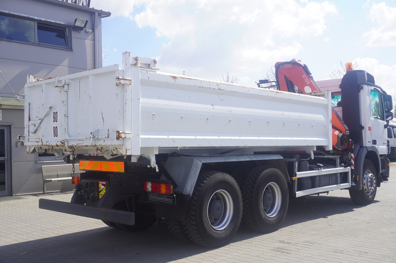 Bortu kravas automašīna/ Platforma, Kravas auto ar manipulatoru MERCEDES-BENZ Actros 2641 6×4 E5 / Crane / Dumper / 110000 km!: foto 12
