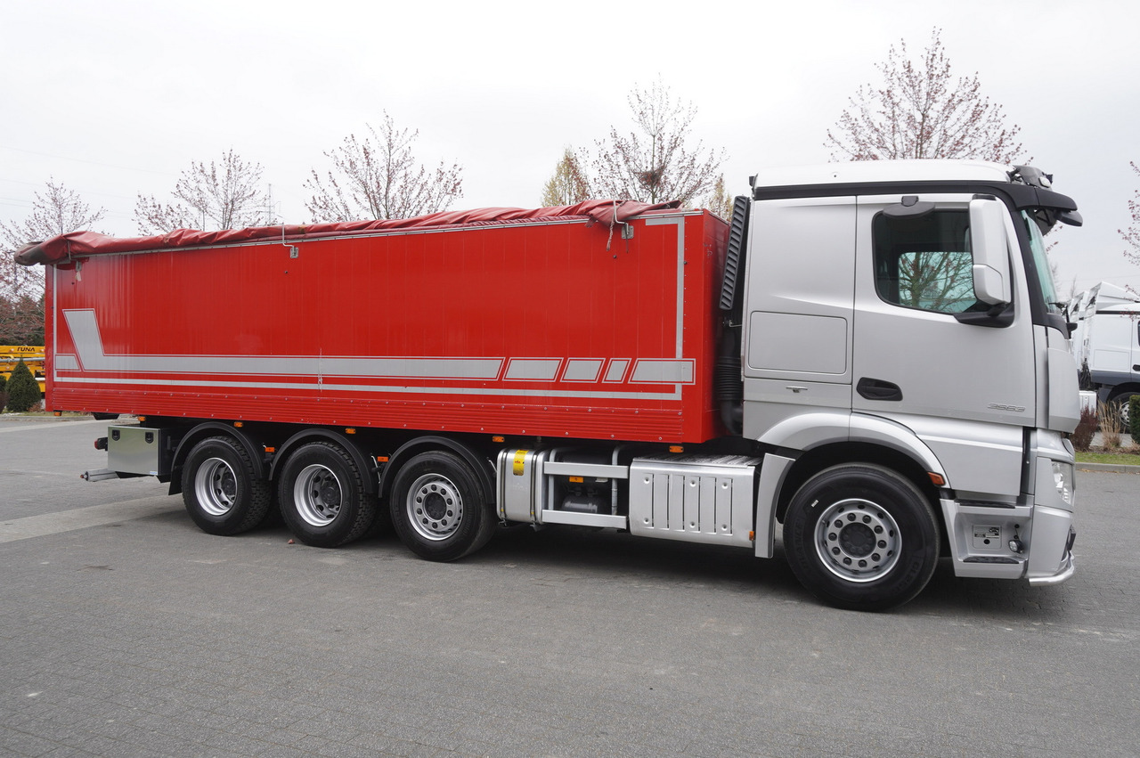 Bortu kravas automašīna/ Platforma MERCEDES-BENZ Actros 3563 8x4 / Tipper for grain 20 t load capacity: foto 10