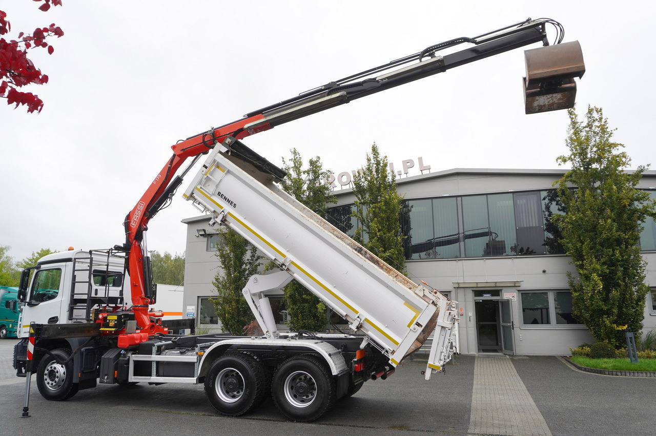 MERCEDES-BENZ Arocs 2636 6x4 / Fassi F175 / 7.7 t / 10 m / 2-side tipper / Bortmatic - Kravas automašīna pašizgāzējs, Kravas auto ar manipulatoru: foto 4 MERCEDES-BENZ Arocs 2636 6x4 / Fassi F175 / 7.7 t / 10 m / 2-side tipper / Bortmatic - Kravas automašīna pašizgāzējs, Kravas auto ar manipulatoru: foto 4