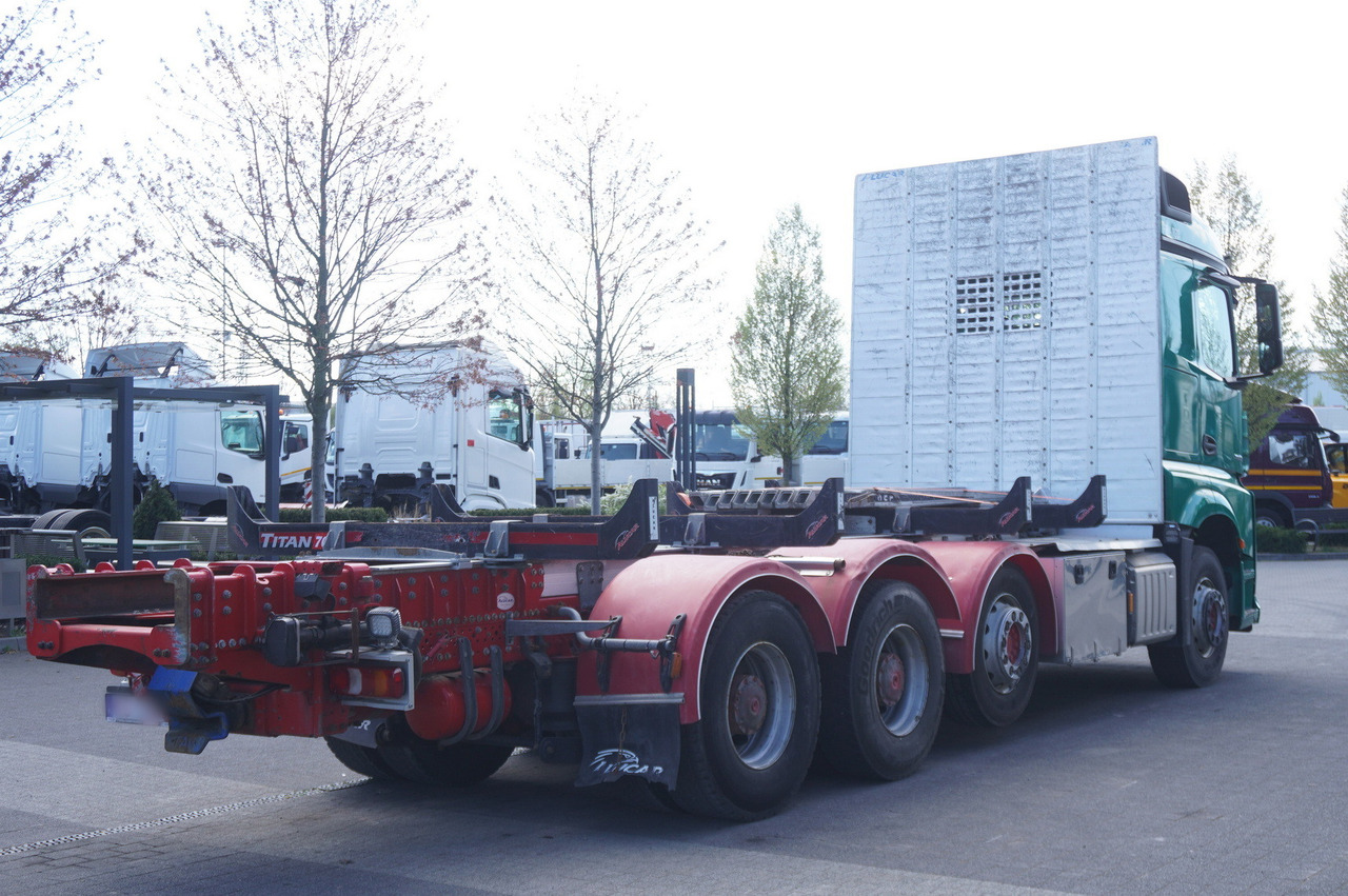Kravas auto ar manipulatoru pārvadāšana koksnes Mercedes-Benz Arocs 3563 8 × 4 / 630 HP / steered axle / Logging superstructure: foto 7