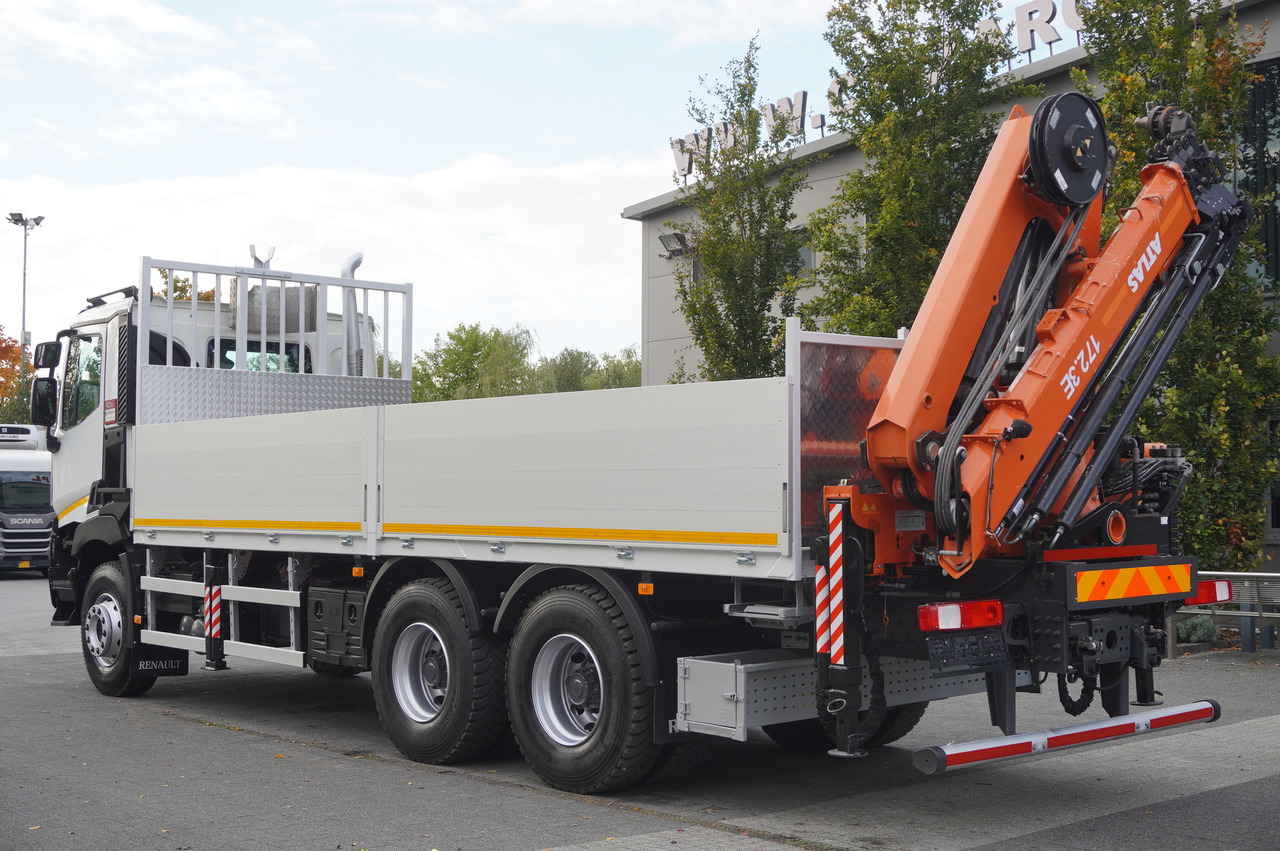 RENAULT C380 Comfort 6x4 / Atlas 172.3E crane / Range 12.3 m / capacity 6.1 t / Flatbed 17 EPAL - Bortu kravas automašīna/ Platforma, Kravas auto ar manipulatoru: foto 5 RENAULT C380 Comfort 6x4 / Atlas 172.3E crane / Range 12.3 m / capacity 6.1 t / Flatbed 17 EPAL - Bortu kravas automašīna/ Platforma, Kravas auto ar manipulatoru: foto 5