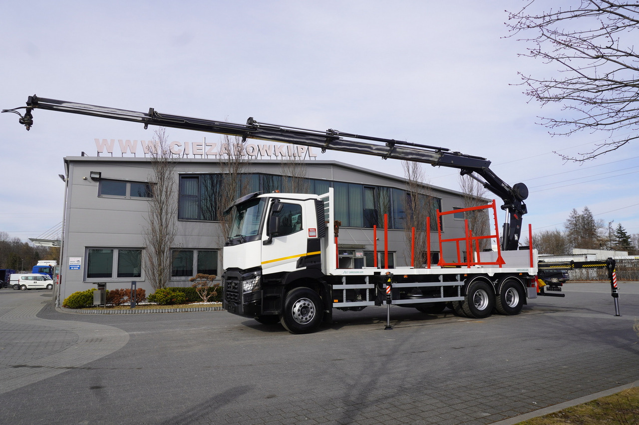 RENAULT C430 / HIAB 244 EP-5 HIDUO crane 8400 kg 15 m / Platform with stanchions - Kravas auto ar manipulatoru: foto 5 RENAULT C430 / HIAB 244 EP-5 HIDUO crane 8400 kg 15 m / Platform with stanchions - Kravas auto ar manipulatoru: foto 5
