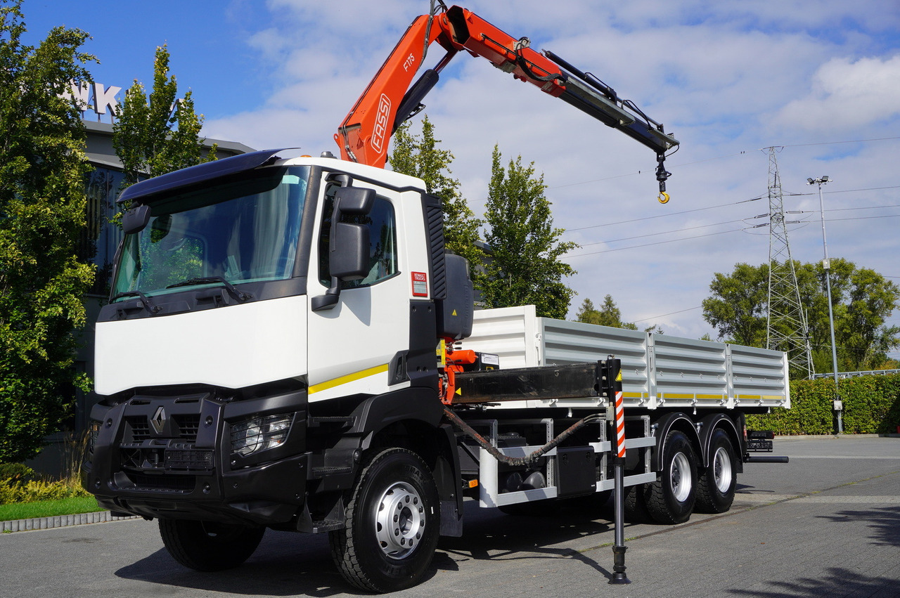 RENAULT K380 6×4 / FASSI F175 crane 7.85 t / 120 thousand km! / 2-sided tipper - Kravas automašīna pašizgāzējs, Kravas auto ar manipulatoru: foto 4 RENAULT K380 6×4 / FASSI F175 crane 7.85 t / 120 thousand km! / 2-sided tipper - Kravas automašīna pašizgāzējs, Kravas auto ar manipulatoru: foto 4