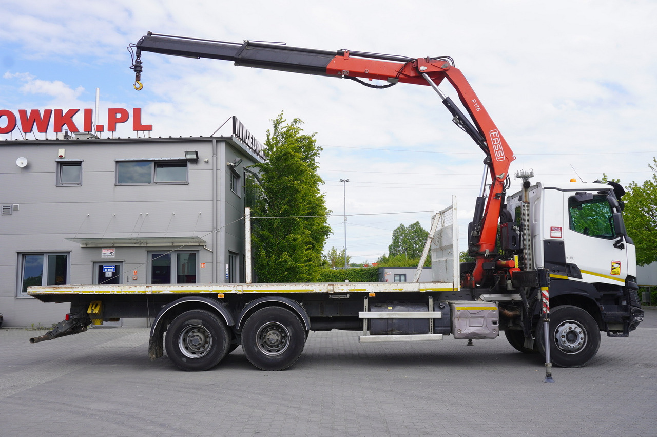 RENAULT K380 6x4 / FASSI F175 crane 7.85 t / 120 thousand km! - Bortu kravas automašīna/ Platforma, Kravas auto ar manipulatoru: foto 5 RENAULT K380 6x4 / FASSI F175 crane 7.85 t / 120 thousand km! - Bortu kravas automašīna/ Platforma, Kravas auto ar manipulatoru: foto 5