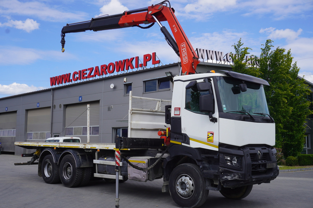 RENAULT K380 6x4 / FASSI F175 crane 7.85 t / 120 thousand km! - Kravas auto ar manipulatoru: foto 1 RENAULT K380 6x4 / FASSI F175 crane 7.85 t / 120 thousand km! - Kravas auto ar manipulatoru: foto 1
