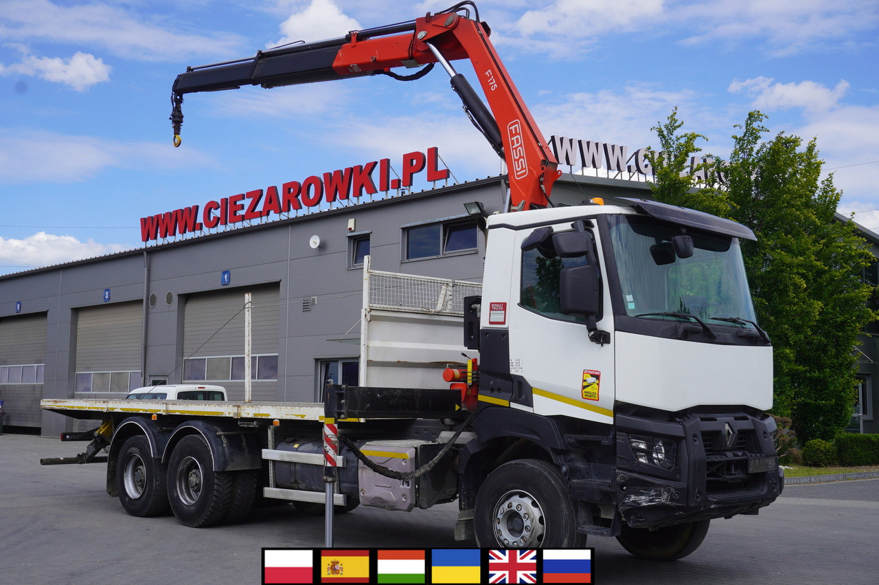 RENAULT K380 6x4 / FASSI F175 crane 7.85 t / 120 thousand km! - Kravas auto ar manipulatoru: foto 3 RENAULT K380 6x4 / FASSI F175 crane 7.85 t / 120 thousand km! - Kravas auto ar manipulatoru: foto 3