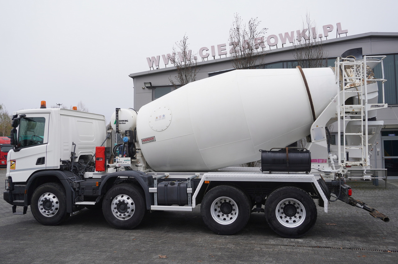 SCANIA P410 XT 8x4 / 80 tho. km!!! / SCHWING-STATTER AM 9 FHC 9 m3 concrete mixer - Betonvedējs: foto 5 SCANIA P410 XT 8x4 / 80 tho. km!!! / SCHWING-STATTER AM 9 FHC 9 m3 concrete mixer - Betonvedējs: foto 5