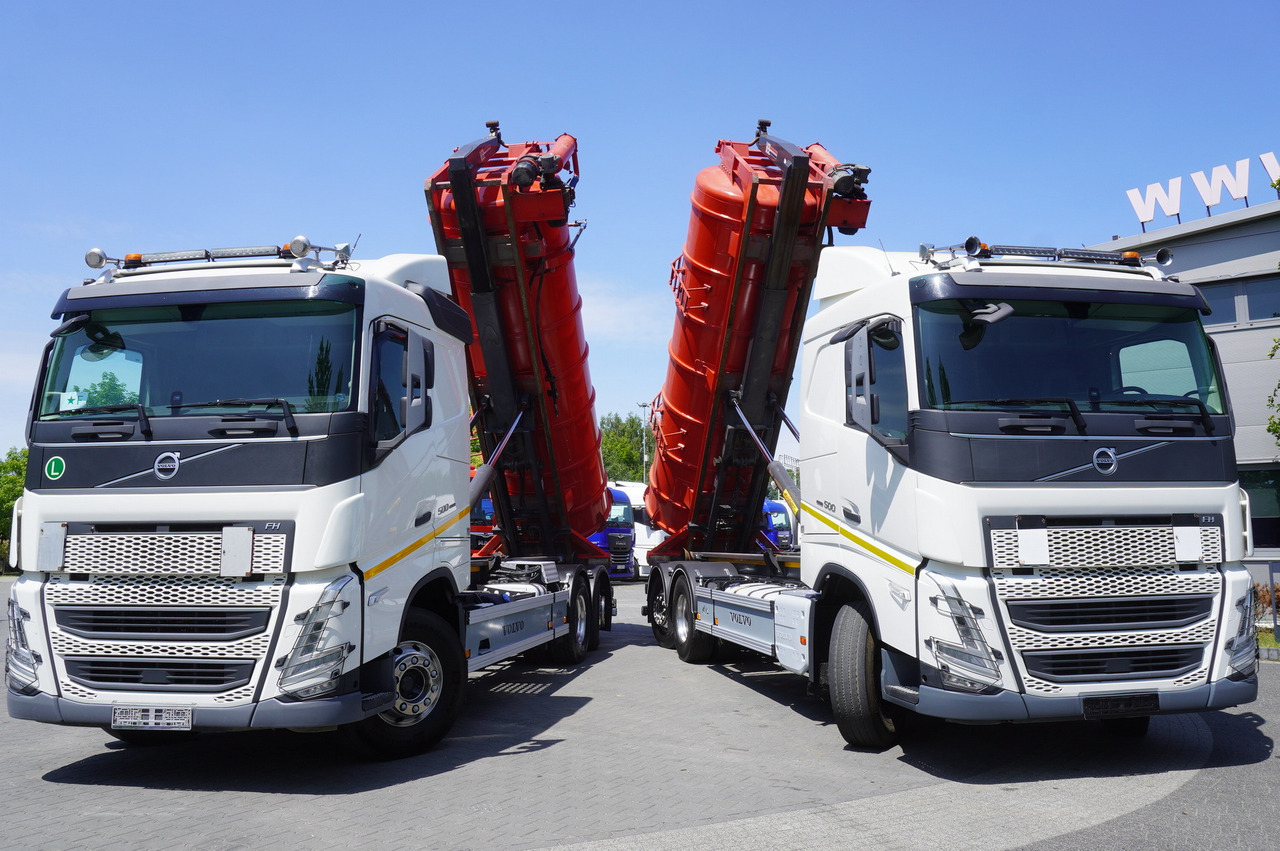 VOLVO Volvo FH 500 / Septic barrel 13000 l / Hook lift 21 t / 2022 / 3rd axle steered / 2 units - Šķidrmēslu muca: foto 2 VOLVO Volvo FH 500 / Septic barrel 13000 l / Hook lift 21 t / 2022 / 3rd axle steered / 2 units - Šķidrmēslu muca: foto 2