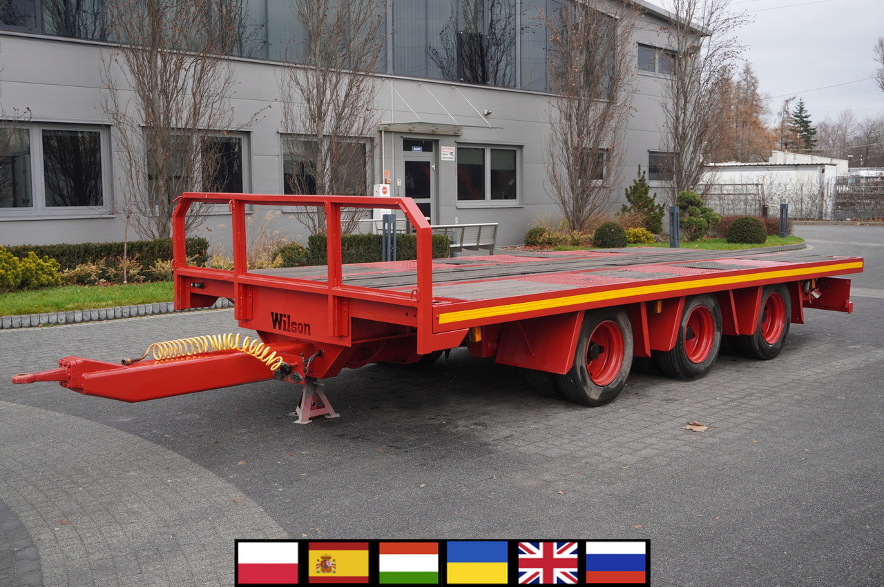 Wilson CTAA3 Flatbed trailer - Bortu piekabe/ Platforma: foto 1 Wilson CTAA3 Flatbed trailer - Bortu piekabe/ Platforma: foto 1