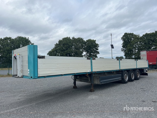 2007 Schmitz Cargobull S01 13.90 m Tri/A Flatbed Trailer - Bortu puspiekabe/ Platforma: foto 1 2007 Schmitz Cargobull S01 13.90 m Tri/A Flatbed Trailer - Bortu puspiekabe/ Platforma: foto 1