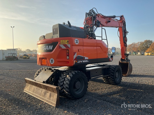 2019 Doosan DX 165 W-5 Wheel Excavator - Riteņu ekskavators: foto 3 2019 Doosan DX 165 W-5 Wheel Excavator - Riteņu ekskavators: foto 3