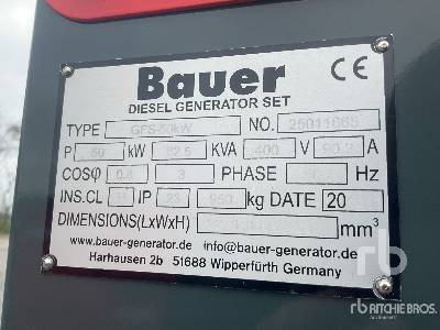 BAUER GENERATOREN GFS-50 ATS 62.5 kVA (Unused) - Elektroģenerators: foto 5 BAUER GENERATOREN GFS-50 ATS 62.5 kVA (Unused) - Elektroģenerators: foto 5