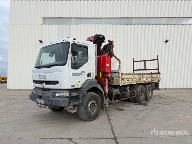 2003 Renault Kerax 380 2003 Fassi F270A Articulated Bo ... Flatbed Truck with Crane - Bortu kravas automašīna/ Platforma, Kravas auto ar manipulatoru: foto 1 2003 Renault Kerax 380 2003 Fassi F270A Articulated Bo ... Flatbed Truck with Crane - Bortu kravas automašīna/ Platforma, Kravas auto ar manipulatoru: foto 1